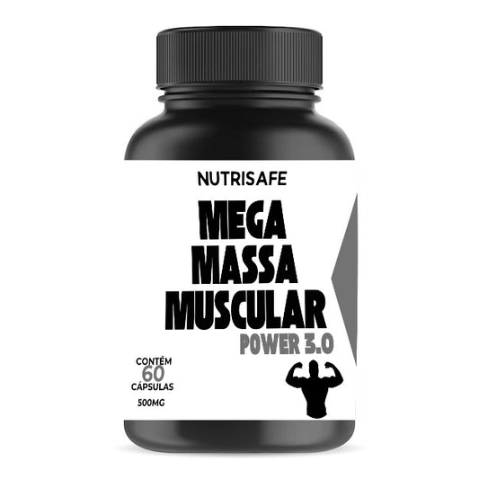 Mega Massa Muscular Power 3.0 60 Cápsulas Nutrisafe